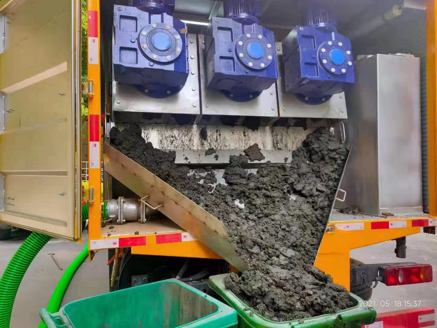 港口镇化粪池清掏城市维护站-泥浆净化干湿分离处理